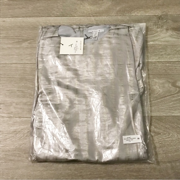 REVOLVE ATOIR Walk Me Home Cocktail Mini Dress Metallic Silver US 12 NIB - Picture 3 of 9